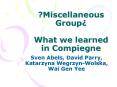 ?Miscellaneous Group PowerPoint PPT Presentation