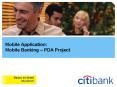 Mobile Application: Mobile Banking PDA Project PowerPoint PPT Presentation