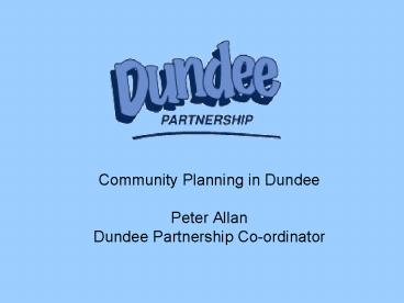 Community Planning in Dundee