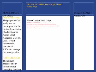 TRI FOLD TEMPLATE 80pt' bold