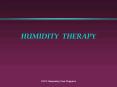 HUMIDITY THERAPY PowerPoint PPT Presentation