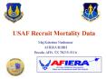 USAF Recruit Mortality Data PowerPoint PPT Presentation