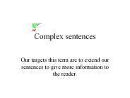 Complex sentences