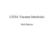 LEDA Vacuum Interlocks