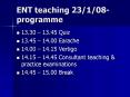 ENT teaching 23108 programme PowerPoint PPT Presentation