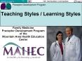 Teaching Styles Learning Styles PowerPoint PPT Presentation
