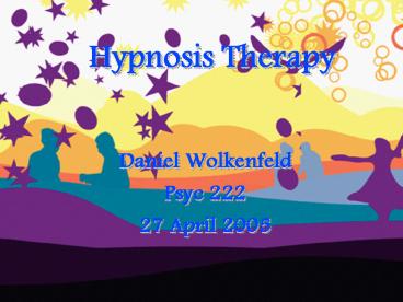 Hypnosis Therapy