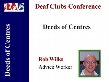 Deaf Clubs Conference