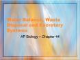 Water Balance, Waste Disposal and Excretory Systems PowerPoint PPT Presentation