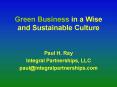 Green Business in a Wise and Sustainable Culture PowerPoint PPT Presentation