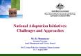 National Adaptation Initiatives: Challenges and Approaches PowerPoint PPT Presentation