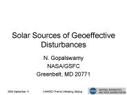 Solar Sources of Geoeffective Disturbances