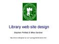 Library web site design PowerPoint PPT Presentation