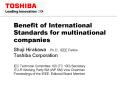 Benefit of International Standards for multinational companies PowerPoint PPT Presentation