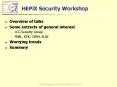 HEPiX Security Workshop PowerPoint PPT Presentation