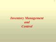 Inventory%20Management%20and%20Control PowerPoint PPT Presentation