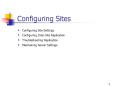 Configuring Sites PowerPoint PPT Presentation