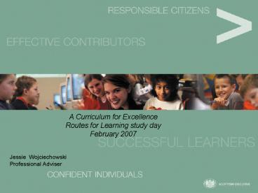 A Curriculum for Excellence