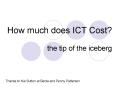 How much does ICT Cost the tip of the iceberg PowerPoint PPT Presentation