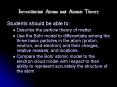 Investigating Atoms and Atomic Theory PowerPoint PPT Presentation