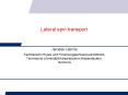 Lateral spin transport PowerPoint PPT Presentation