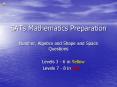 SATs Mathematics Preparation PowerPoint PPT Presentation