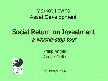 Market Towns Asset Development