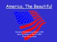 America, The Beautiful PowerPoint PPT Presentation
