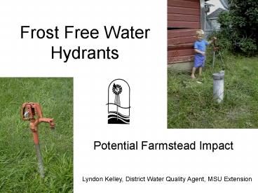 Frost Free Water Hydrants