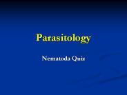 Parasitology
