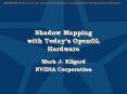 Shadow Mapping with Today PowerPoint PPT Presentation