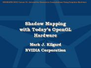 Shadow Mapping with Today