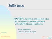 Suffix trees