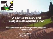 A Service Delivery and Budget Implementation Plan