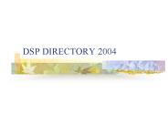 DSP DIRECTORY 2004