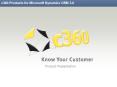 c360 Products for Microsoft Dynamics CRM 3'0 PowerPoint PPT Presentation