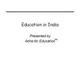 Education in India PowerPoint PPT Presentation
