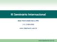 III Seminrio Internacional PowerPoint PPT Presentation