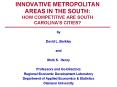 INNOVATIVE METROPOLITAN AREAS IN THE SOUTH: HOW COMPETITIVE ARE SOUTH CAROLINAS CITIES PowerPoint PPT Presentation
