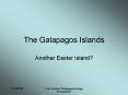 The Galapagos Islands PowerPoint PPT Presentation
