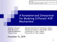 A Parameterized Interpreter for Modeling Different AOP Mechanisms PowerPoint PPT Presentation