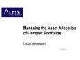 Managing the Asset Allocation of Complex Portfolios PowerPoint PPT Presentation