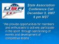 State Association Conference Call December 3, 2007 6 pm MST PowerPoint PPT Presentation