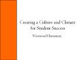 Creating a Culture and Climate for Student Success PowerPoint PPT Presentation