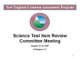 New England Common Assessment Program PowerPoint PPT Presentation