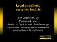 Local anesthetic systemic toxicity PowerPoint PPT Presentation