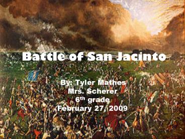 Battle of San Jacinto