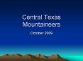 Central Texas Mountaineers PowerPoint PPT Presentation