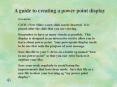 A guide to creating a power point display PowerPoint PPT Presentation