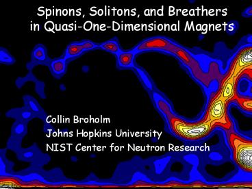 Spinons, Solitons, and Breathers in Quasi-One-Dimensional Magnets